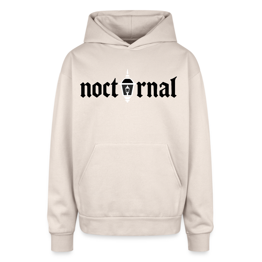 Oversized Nocturnal Hooded Sweatshirt - Sand
